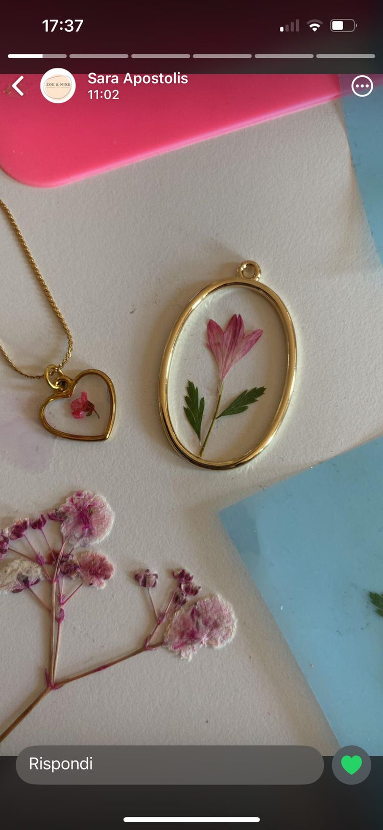 Gioielli in resina e smalto